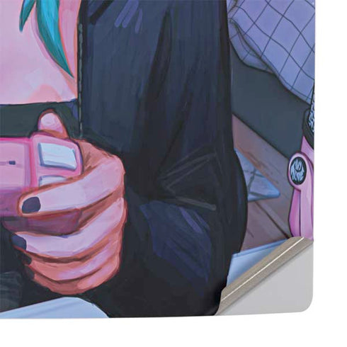 Anime Catgirl Gamer Nerd by Ivy Dolamore PS5 Slim Digital Edition Console Skin